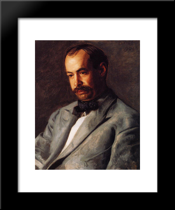 Portrait Of Charles Percival Buck 20x24 Black Modern Wood Framed Art Print Poster by Eakins, Thomas