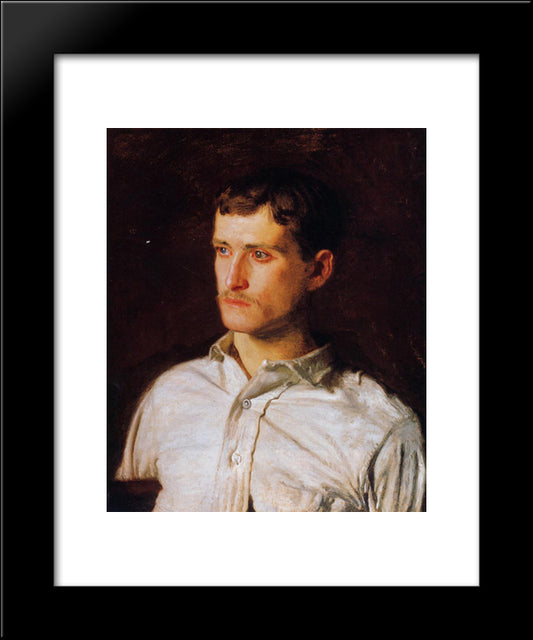 Portrait Of Douglass Morgan Hall 20x24 Black Modern Wood Framed Art Print Poster by Eakins, Thomas