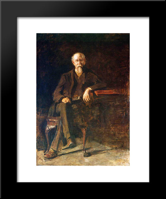 Portrait Of Dr. William Thompson 20x24 Black Modern Wood Framed Art Print Poster by Eakins, Thomas