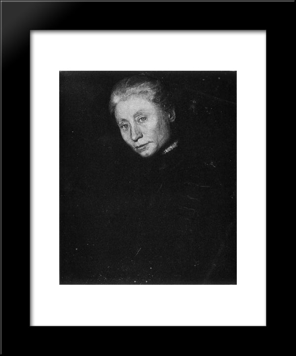 Portrait Of Elizabeth R. Coffin 20x24 Black Modern Wood Framed Art Print Poster by Eakins, Thomas