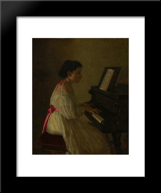 Portrait Of Frances Eakins 20x24 Black Modern Wood Framed Art Print Poster by Eakins, Thomas