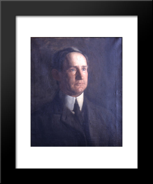 Portrait Of Frank Lindsay Greenwalt 20x24 Black Modern Wood Framed Art Print Poster by Eakins, Thomas