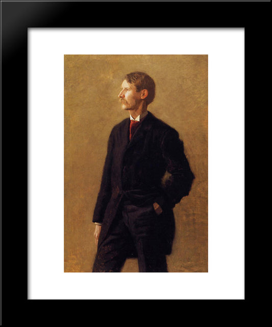 Portrait Of Harrison S. Morris 20x24 Black Modern Wood Framed Art Print Poster by Eakins, Thomas