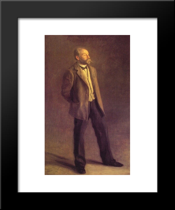 Portrait Of John Mclure Hamilton 20x24 Black Modern Wood Framed Art Print Poster by Eakins, Thomas