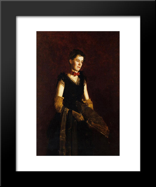 Portrait Of Letitia Wilson Jordan 20x24 Black Modern Wood Framed Art Print Poster by Eakins, Thomas