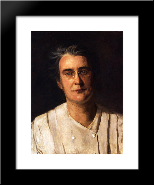 Portrait Of Lucy Langdon Williams Wilson 20x24 Black Modern Wood Framed Art Print Poster by Eakins, Thomas