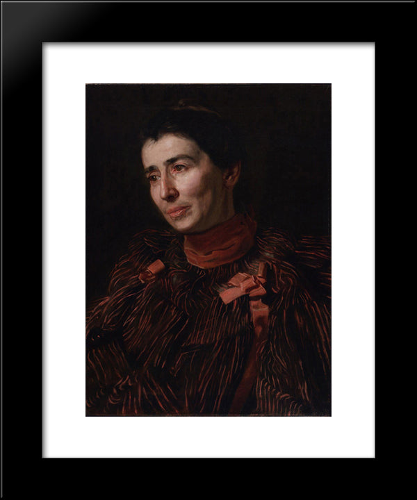 Portrait Of Mary Adeline Williams 20x24 Black Modern Wood Framed Art Print Poster by Eakins, Thomas