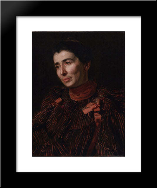 Portrait Of Mary Adeline Williams 20x24 Black Modern Wood Framed Art Print Poster by Eakins, Thomas