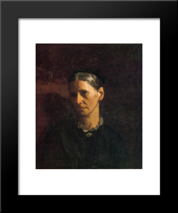 Portrait Of Mrs. James W. Crowell 20x24 Black Modern Wood Framed Art Print Poster by Eakins, Thomas