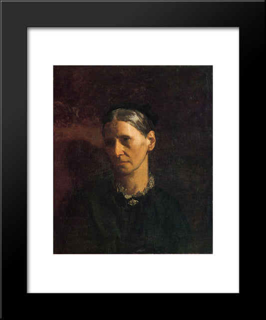 Portrait Of Mrs. James W. Crowell 20x24 Black Modern Wood Framed Art Print Poster by Eakins, Thomas