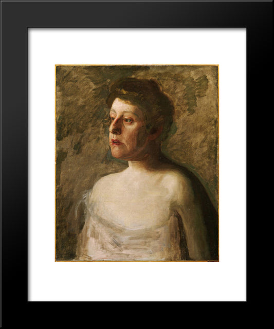 Portrait Of Mrs. W.H. Bowden 20x24 Black Modern Wood Framed Art Print Poster by Eakins, Thomas