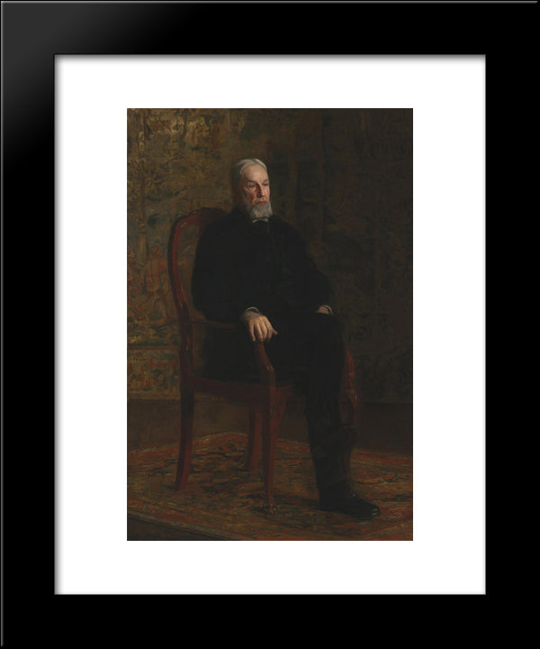 Portrait Of Robert C. Ogden 20x24 Black Modern Wood Framed Art Print Poster by Eakins, Thomas