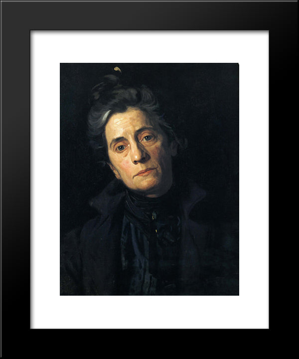Portrait Of Susan Macdowell Eakins 20x24 Black Modern Wood Framed Art Print Poster by Eakins, Thomas