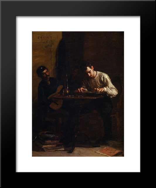 Professionals At Rehearsal 20x24 Black Modern Wood Framed Art Print Poster by Eakins, Thomas