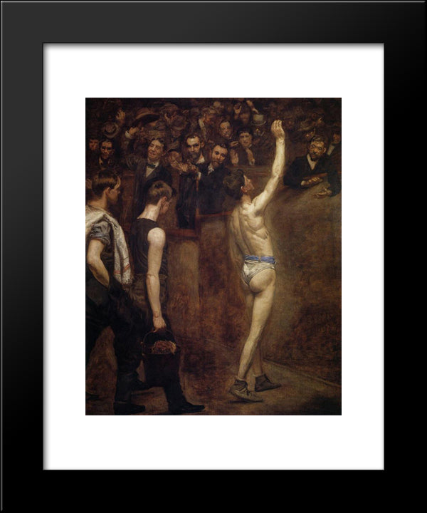 Salutat 20x24 Black Modern Wood Framed Art Print Poster by Eakins, Thomas
