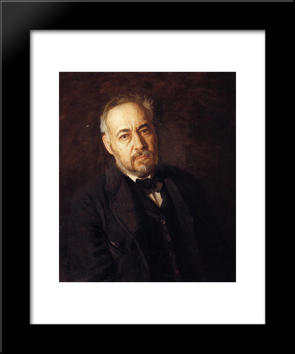 Self-Portrait 20x24 Black Modern Wood Framed Art Print Poster by Eakins, Thomas