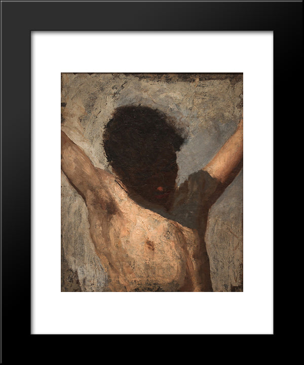 Sketch For The Crucifixion 20x24 Black Modern Wood Framed Art Print Poster by Eakins, Thomas