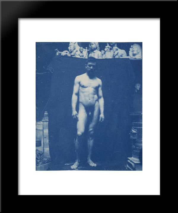 Standing Nude (Samuel Murray) 20x24 Black Modern Wood Framed Art Print Poster by Eakins, Thomas