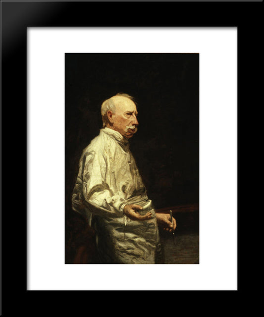 Study Of Dr. Agnew For The Agnew Clinic 20x24 Black Modern Wood Framed Art Print Poster by Eakins, Thomas