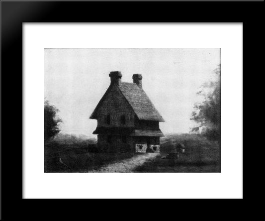 The Brinton House 20x24 Black Modern Wood Framed Art Print Poster by Eakins, Thomas