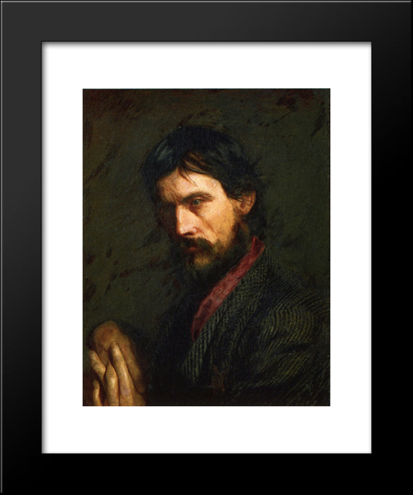 The Veteran (Portrait Of Geo. Reynolds) 20x24 Black Modern Wood Framed Art Print Poster by Eakins, Thomas