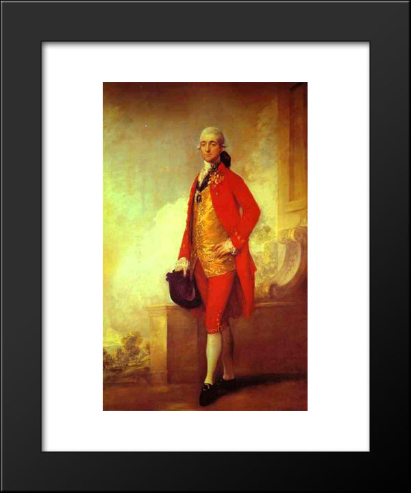 Captain William Wade 20x24 Black Modern Wood Framed Art Print Poster by Gainsborough, Thomas