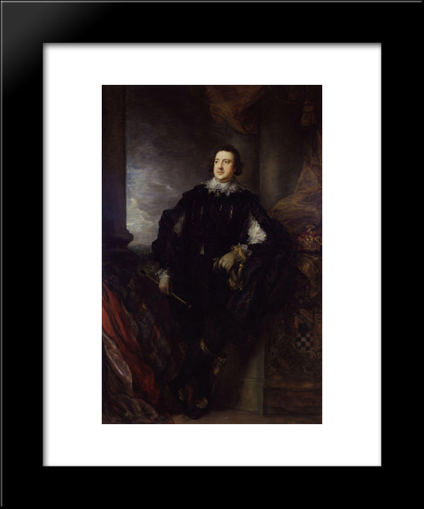 Charles Howard, 11Th Duke Of Norfolk 20x24 Black Modern Wood Framed Art Print Poster by Gainsborough, Thomas