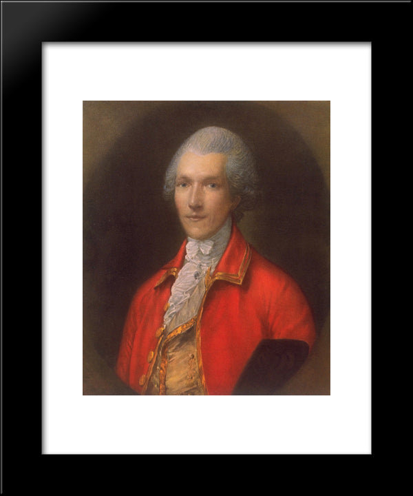 Count Rumford 20x24 Black Modern Wood Framed Art Print Poster by Gainsborough, Thomas