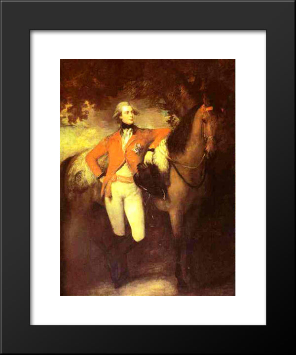 George, Prince Of Wales, Later George Iv 20x24 Black Modern Wood Framed Art Print Poster by Gainsborough, Thomas