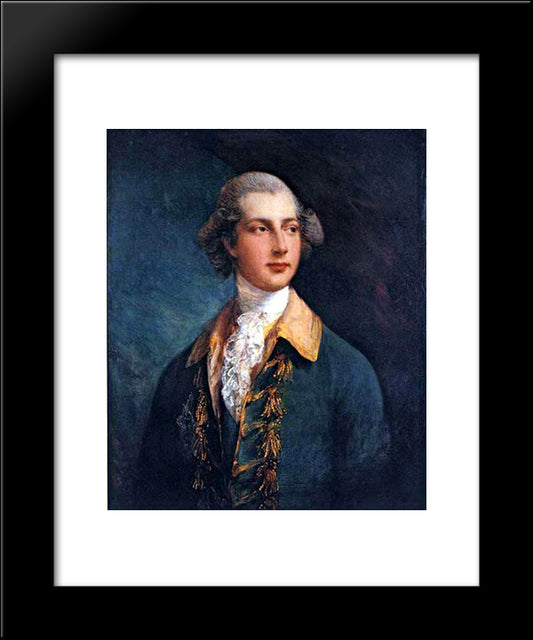 George Iv As Prince Of Wales 20x24 Black Modern Wood Framed Art Print Poster by Gainsborough, Thomas