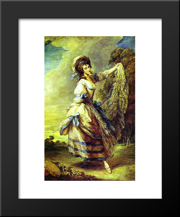 Giovanna Baccelli 20x24 Black Modern Wood Framed Art Print Poster by Gainsborough, Thomas