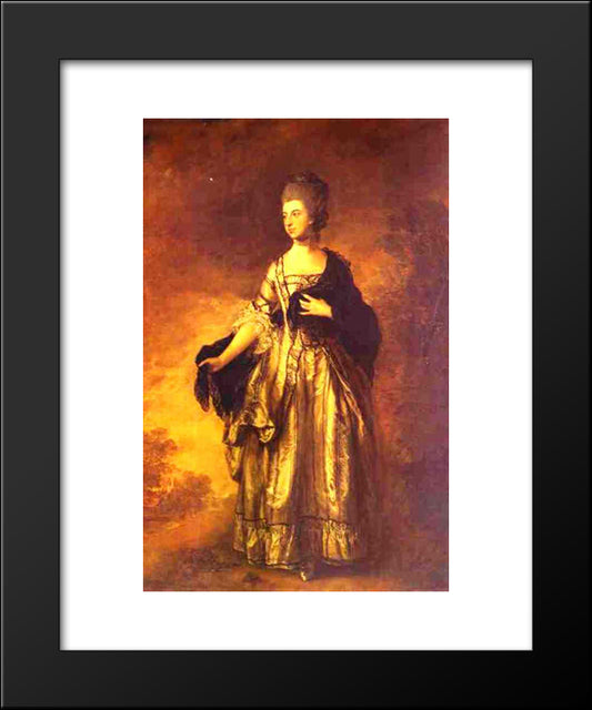 Isabella, Viscountess Molyneux 20x24 Black Modern Wood Framed Art Print Poster by Gainsborough, Thomas