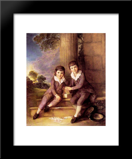 John And Henry Trueman Villebois 20x24 Black Modern Wood Framed Art Print Poster by Gainsborough, Thomas