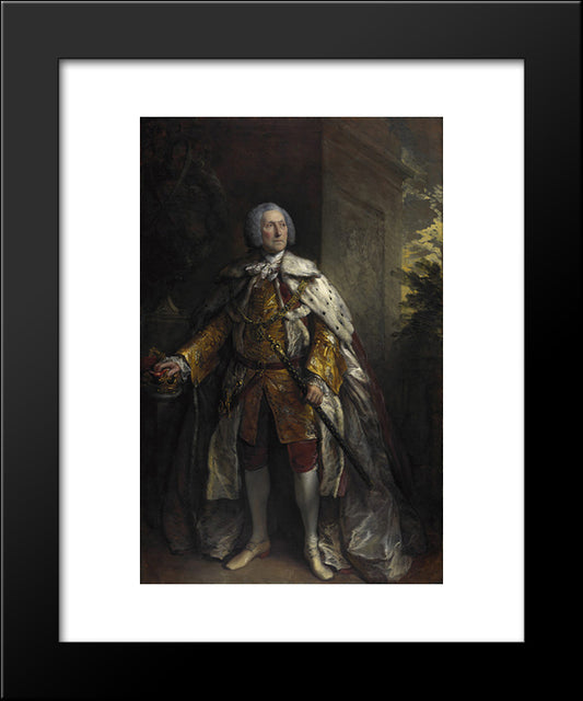 John Campbell, 4Th Duke Of Argyll 20x24 Black Modern Wood Framed Art Print Poster by Gainsborough, Thomas