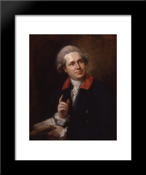 John Henderson 20x24 Black Modern Wood Framed Art Print Poster by Gainsborough, Thomas