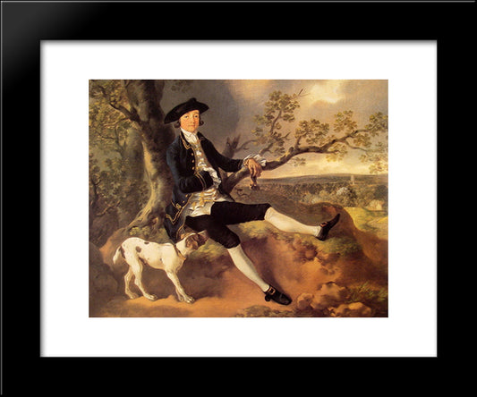 John Plampin 20x24 Black Modern Wood Framed Art Print Poster by Gainsborough, Thomas