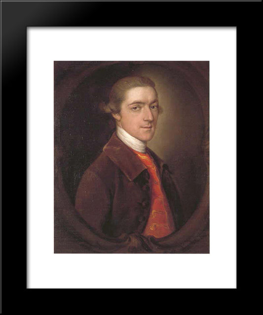 John Spencer, 1St Earl Spencer 20x24 Black Modern Wood Framed Art Print Poster by Gainsborough, Thomas