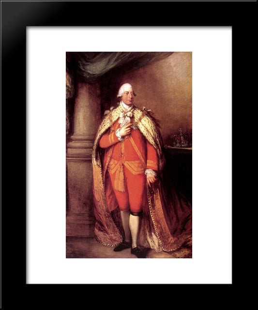 King George Iii 20x24 Black Modern Wood Framed Art Print Poster by Gainsborough, Thomas