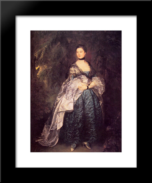 Lady Alston 20x24 Black Modern Wood Framed Art Print Poster by Gainsborough, Thomas