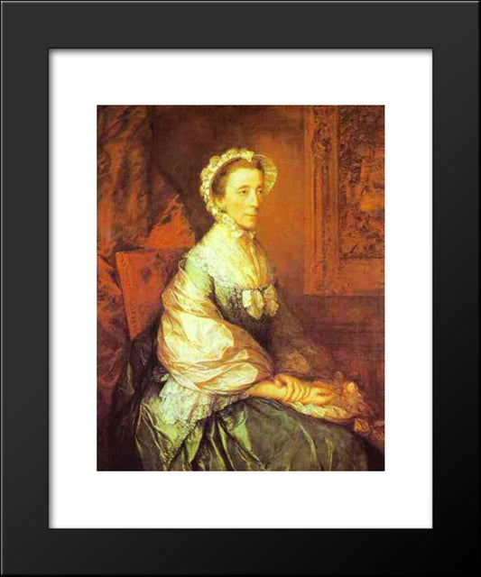 Mary, Duchess Of Montagu 20x24 Black Modern Wood Framed Art Print Poster by Gainsborough, Thomas