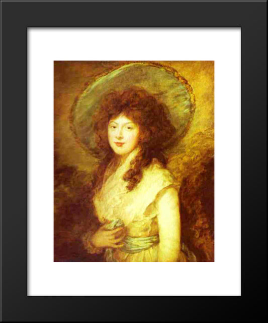 Miss Catherine Tatton 20x24 Black Modern Wood Framed Art Print Poster by Gainsborough, Thomas