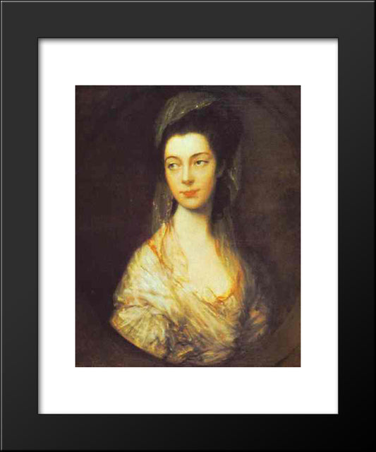 Mrs. Christopher Horton, Later Anne, Duchess Of Cumberland 20x24 Black Modern Wood Framed Art Print Poster by Gainsborough, Thomas