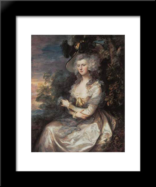 Mrs. Thomas Hibbert 20x24 Black Modern Wood Framed Art Print Poster by Gainsborough, Thomas