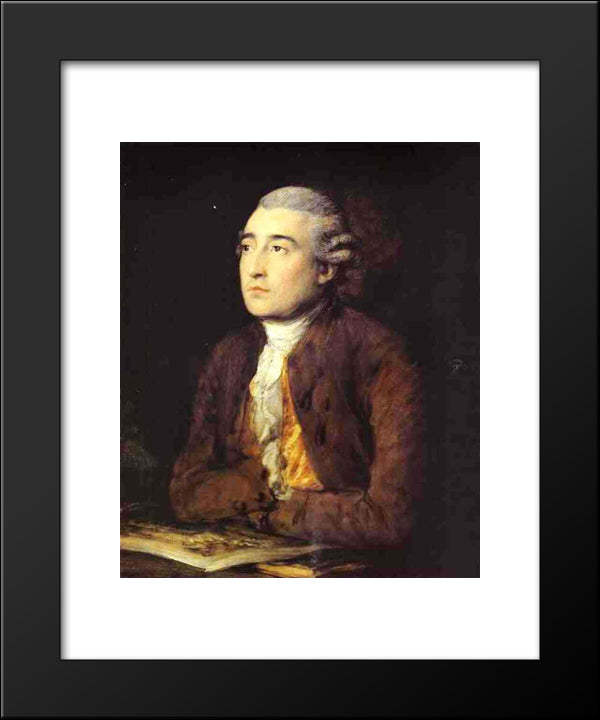 Philip James De Loutherbourg 20x24 Black Modern Wood Framed Art Print Poster by Gainsborough, Thomas