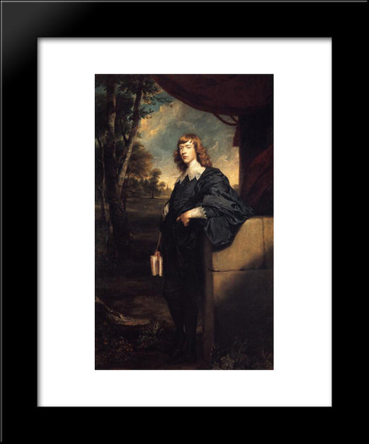 Portrait Of George Spencer, 2Nd Earl Spencer 20x24 Black Modern Wood Framed Art Print Poster by Gainsborough, Thomas