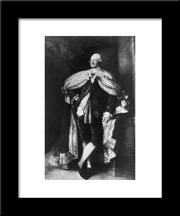 Portrait Of John Hobart, 2Nd Earl Of Buckinghamshire 20x24 Black Modern Wood Framed Art Print Poster by Gainsborough, Thomas