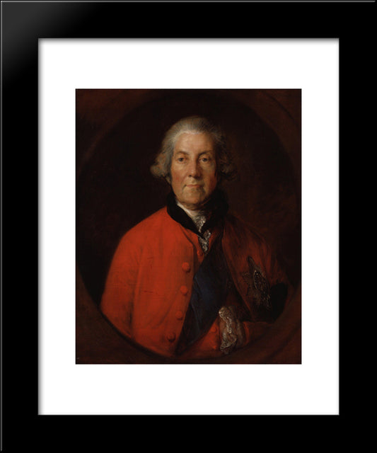 Portrait Of John Russell, 4Th Duke Of Bedford 20x24 Black Modern Wood Framed Art Print Poster by Gainsborough, Thomas