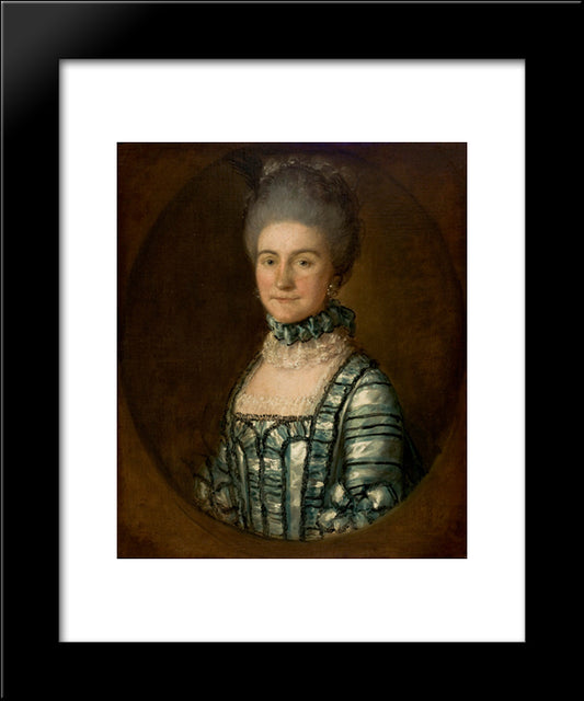 Portrait Of Mrs. John Bolton 20x24 Black Modern Wood Framed Art Print Poster by Gainsborough, Thomas