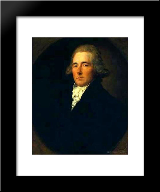 Sir Henry Bate Dudley 20x24 Black Modern Wood Framed Art Print Poster by Gainsborough, Thomas