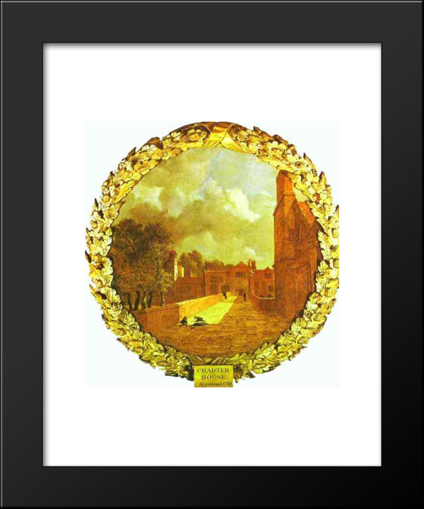 The Charterhouse, London 20x24 Black Modern Wood Framed Art Print Poster by Gainsborough, Thomas